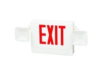 Fulham FHEC30BG FireHorse Exit and Emergency Light Combo - Mini LED - Black Housing - Green Letters