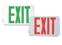 Fulham FHEX20BREM FireHorse Emergency Exit Sign - Mini LED | Black Housing | Red Letters | Battery B