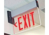 Fulham FHEX24BDREM FireHorse Emergency Exit Sign - LED Edge-Lit Letters - Battery Backup