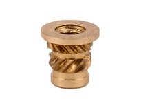 E-Z LOK FL-256-HI Threaded Insert for Plastic - Straight - Flanged - 2-56 Pack of 100