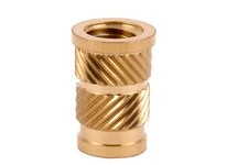 E-Z LOK FL-428-HI Threaded Insert for Plastic - Straight - Flanged - 1/4-28 Pack of 50