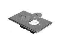 Orbit FLB-R1G-C-SS FLOOR BOX ROUND 1 GANG COVER W/ DUPLEX RECPT - SS | YarinInd