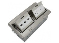 Orbit FLBPU-DL-SS FLOOR BOX POP-UP W/ DUPLEX RECPT & RJ45 SS