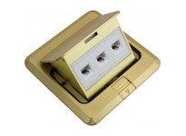 Orbit FLBPU-L-S-C-BR FLOOR BOX SQUARE POP-UP COVER ONLY W/LOW VOLTAGE(RJ45)BRASS