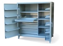 StrongHold FM-15300 Industrial Cabinet with Large Door Pockets 60x36x60 5 Shelves