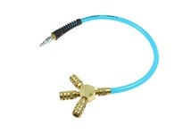 Coilhose FP0648C-15X Flexeel Manifold Assembly 48" 1/4 Industrial Int. Transparent Blue