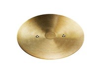 Hubbell Wiring FRF1BRS 1 SERV FLUSH FURNIT FEED PLT BRS