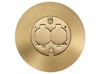 Hubbell Wiring FRFBRS2A FLUSH FRPT 3 SERV FTG BRS