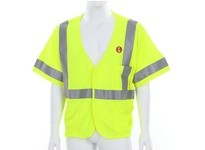 MCR FRMCL3MLL FR Modacrylic Vest CL3 Mesh Lime L | High Visibility Safety Gear
