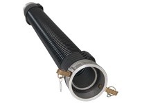 DIXON FSH-9682-130 3" X 10 PVC SUCTION HOSE COUPLED F X M AL CAMLOCK ENDS