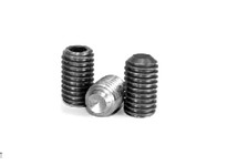 #10-32 x 3/8" Socket Head Cup Point Set Screw, Hex Key Drive, Fine, Ni-Cu Alloy Steel, Plain Finish#10-32 x 3/8" Socket Head Cup