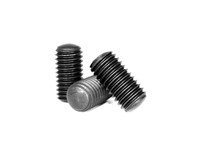 3/8"-16 x 3/4" Socket Head Oval Point Set Screw, Hex Key Drive, Coarse | Alloy Steel | Black Oxide Finish