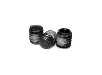 #10-32 x 1/4" Socket Head Oval Point Set Screw, Hex Key Drive, Fine, Steel, Black Oxide Finish, Nylon Patch#10-32 x 1/4" Socket 