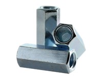 1 1/8"-7 Hex Coupling Nut, Coarse, Grade A Steel, Zinc CR+3 Finish1 1/8"-7 Hex Coupling NutCoarse, Grade A Steel, Zinc CR+3 Fini
