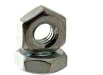 #4-40 Hex Machine Screw Nut, Coarse, Low Carbon Steel, Zinc CR+3 Finish#4-40 Hex Machine Screw NutCoarse, Low Carbon Steel, Zinc