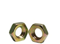 5/16"-18 Jam Hex Nuts, Coarse, Low Carbon Steel, Zinc CR+6 Finish | YarinInd