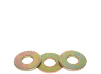 9/16" USS Flat Washer, Carbon Steel Thru-Hardened, Zinc CR+6 Finish9/16" USS Flat WasherCarbon Steel Thru-Hardened, Zinc CR+6 Fi
