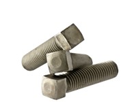 1/4"-20 x 5/8" Square Head Oval Point Set Screw, Coarse | Case Hardened Steel