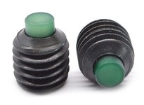 #2-56 x 1/4" Socket Head Nylon Tip Set Screw, Hex Key Drive, Coarse, Alloy Steel, Plain Finish#2-56 x 1/4" Socket Head Nylon Tip