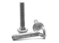 5/16"-18 x 1" Carriage Bolt, Coarse, Full Thread, Grade A Steel | Hot Dip Galvanized Finish