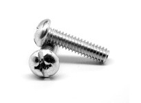 #6-32 x 1/2" Machine Screw, Slotted/Phillips Drive, Round Head, Coarse, Full Thread, Steel, Zinc CR+3 Finish#6-32 x 1/2" Machine