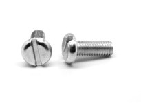 #8-32 x 7/16" Machine Screw, Slotted Drive, Binder Undercut Head, Coarse, Full Thread, Steel, Zinc CR+3 Finish#8-32 x 7/16" Mach