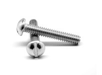 1/4"-20 x 2 1/4" Machine Screw, Slotted Drive, Round Head, Coarse, Full Thread, Steel, Zinc CR+3 Finish1/4"-20 x 2 1/4" Machine 