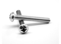 #8-32 x 5/16" Machine Screw, Phillips Drive, Round Head, Coarse, Full Thread, Steel, Zinc CR+3 Finish#8-32 x 5/16" Machine Screw