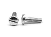 1/4"-20 x 3/8" Machine Screw, Slotted Drive, Pan Head, Coarse, Full Thread, Steel, Zinc CR+3 Finish1/4"-20 x 3/8" Machine ScrewP