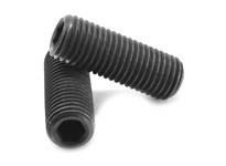 7/16"-14 x 2 3/4" Socket Head Cup Point Set Screw, Hex Key Drive, Coarse, Alloy Steel, Black Oxide FinishHex Key Drive, Coarse, 