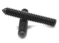 #10-32 x 1" Socket Head Cone Point Set Screw, Hex Key Drive, Fine, Steel, Black Oxide Finish#10-32 x 1" Socket Head Cone Point S