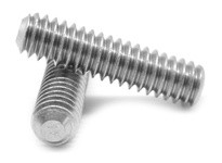 1/4"-28 x 1/4" Socket Head Flat Point Set Screw, Hex Key Drive, Fine, Stainless A2 (304 18-8)1/4"-28 x 1/4" Socket Head Flat Poi
