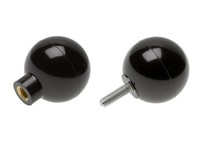 Davies Molding 0035-D Ball Thermoset Phenolic Molded Threads Black ( Diameter=1.5 Height=1.50 Hub Diameter=0.625 Thread=1/2-13 T