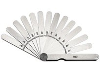 Starrett 00467S (73340) SS THICKNESS GAGE- 13 LEAVES 0.0015" TO 0.200"