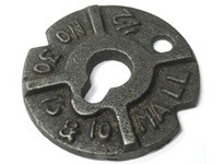 3/4" Malleable Iron Washer, Iron, Plain Finish3/4" Malleable Iron WasherIron, Plain Finish