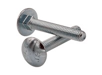 M16-2 x 50 mm Carriage Bolt, Coarse, Full Thread, Steel, Zinc CR+3 FinishM16-2 x 50 mm Carriage BoltCoarse, Full Thread, Steel, 