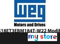 WEG 00518ET3EBM184T-W22 NEMA Premium Efficiency 5 HP 4P 182/4T 3Ph 230/460 V 60 Hz IC411 TEFC Foot mounted Brake Motor; Modified
