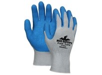MCR FT300L FlexTuff 10 Ga Cot/Poly Gray Shell w/Blue Latex Palm | YarinInd