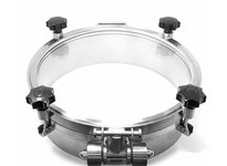 Flowtrend 117735 FTRG-450-100-3.0-304-POL-S FTRG-450IL (18.00") 304SS 32Ra Finish Hardened Glass View Top EPDM Gskt