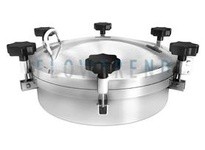 Flowtrend 117755 FTRM-400-100-3.0-316-POL-S FTRM-400mm (15.75") Round Manway 316SS 240 Grit Polish ID/OD w/ hinge EPDM Gskt