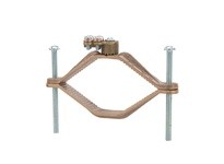 NSI G-16 HEAVY DUTY BRONZE GROUND CLAMP 4 1/2 - 6 WATER PIPE 4/0 STR GROUND WIRE MAX