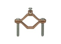 NSI G-2-S BRONZE GROUND CLAMP 1 1/4 - 2 WATER PIPE SIZE 2 STR GROUND WIRE MAX