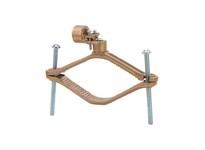 NSI G-22 HEAVY DUTY BRONZE GROUND CLAMP FOR RIGID CONDUIT 3/4 CONDUIT HUB 4 1/2 - 6 WATER PIPE 3/0 STR GROUND WIRE MAX