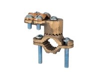 NSI G-3 HEAVY DUTY BRONZE GROUND CLAMP 1/2 - 1 WATER PIPR SIZE 4/0 STR GROUND WIRE MAX