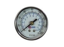 Coilhose G14160 2" Chrome Dial Gauge 1/4" Back Mount 0-160 PSI | YarinInd