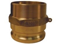 Dixon G300-F-BR Global Cam & Groove Type F Adapter x Male NPT