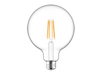 RAB G40-9-E26-927-F-C DECORATIVE 810 LUMENS G40 9W BASE E26 90CRI 2700K FILAMENT CLEAR