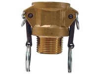 Dixon G75-B-BR Global Cam & Groove Type B Coupler x Male NPT