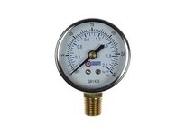 Coilhose GB1430 2" Chrome Dial Gauge 1/4" Bottom Mount | 0-30 PSI