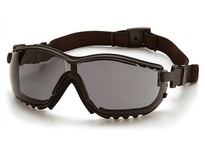 Pyramex V2G GB1820STM Safety Glasses Gray H2MAX Anti-fog Lens and Black Strap/TemplesV2G Safety Glasses Gray H2MAX Anti-fog Lens